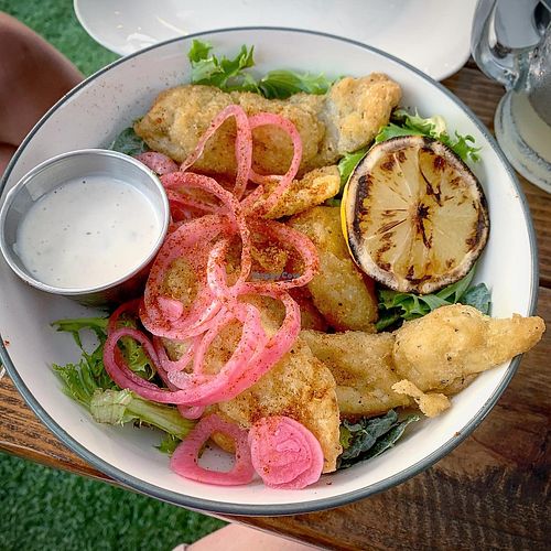 Calamari made with coconut  at The Privateer in Oceanside