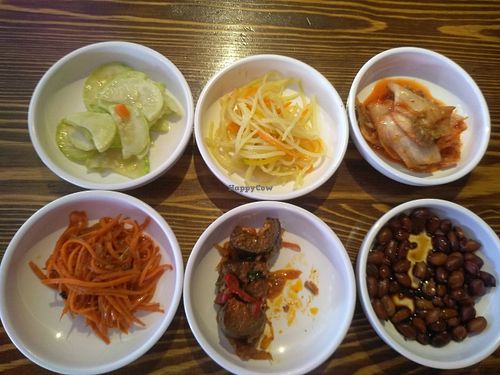Yummi vegan starters at Kaya Korean in Dushanbe