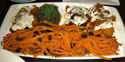 Qabuli Combination Platter at Bistro Aracosia in Washington