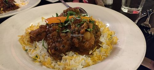 Potatoes and mushroom dish at Bistro Aracosia in Washington