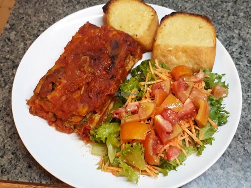 Vegan lasagne at Mediterraneo Pizza & Pasta in Koh Phangan