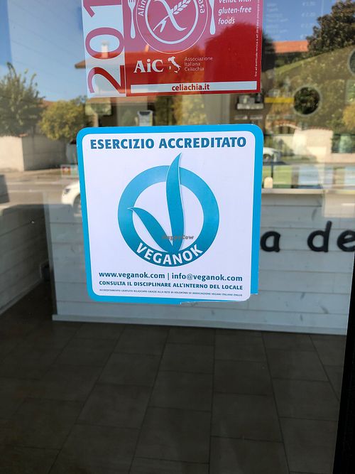 Certificato vegan ok at Officina del Gelato in Parabiago