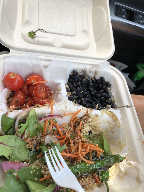 This is the to go container for large bowl half eaten  at 101 West Bev in Staunton