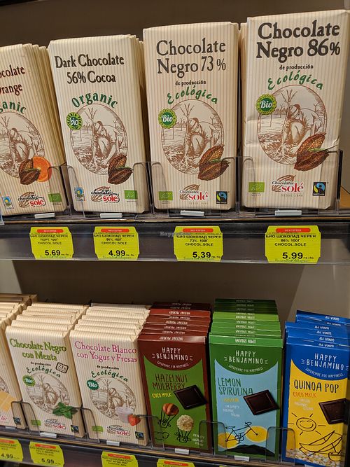 Vegan chocolate at Balev Bio Market - Vitosha in Sofia