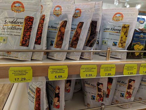dried berries at Balev Bio Market - Vitosha in Sofia