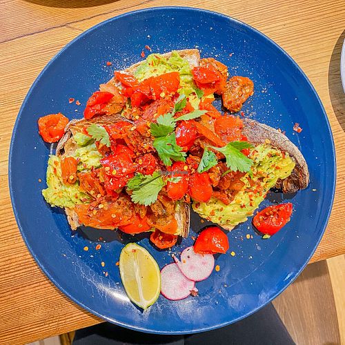 vegan special with extra chilli flakes at The Locker in Cambridge