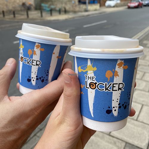 locker coffee cups at The Locker in Cambridge