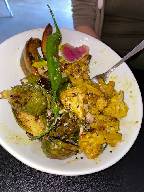 Buddha bowl after a few bites! at Giving Tree Cafe in Phoenix