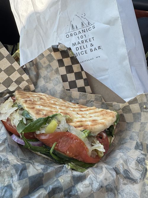 Grilled veggie deluxe   at Organics 101 in Montesano