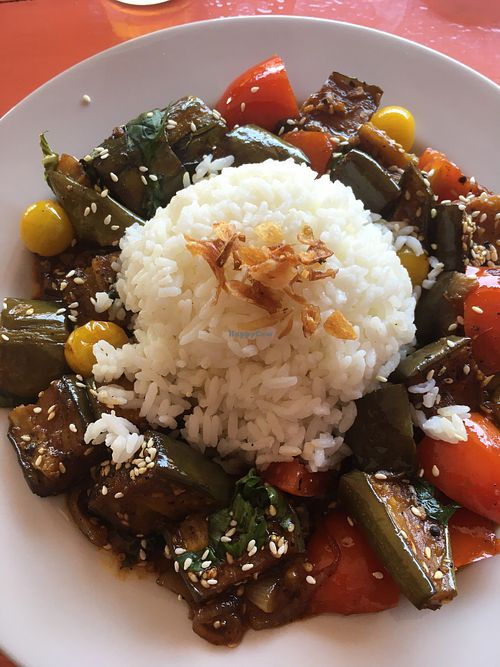 Nasi tering lada hitam at Baliku in Ubud
