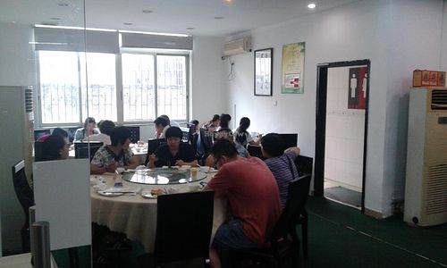 Second half of the large eating area. at Hong Shan Vegetarian - Saint Love in Guangzhou