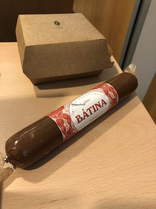 buckwheat “salami" at Kucha Deli in Ljubljana