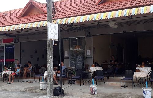 Outside at Cookies Cafe in Koh Phangan