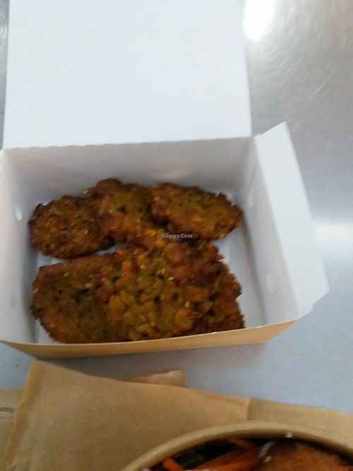 Brown rice and corn cakes at Rotika in Sydney