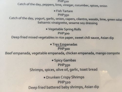 spring rolls!  at Maremegmeg Beach Bar in El Nido