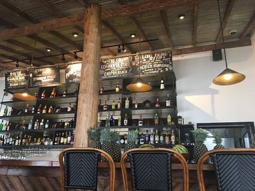 bar at Maremegmeg Beach Bar in El Nido