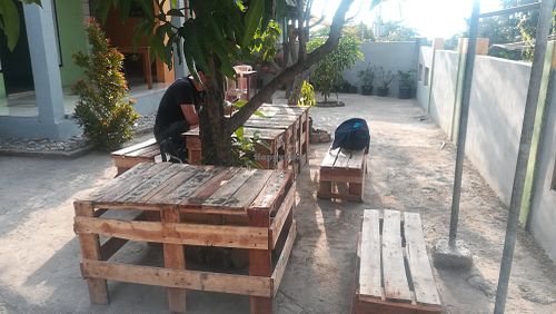 terrace at Warung Vegetarian in 