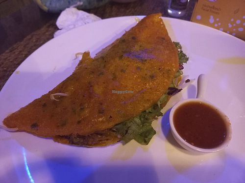 Vietnamese pancake at Street Vegan House in Koh Phangan