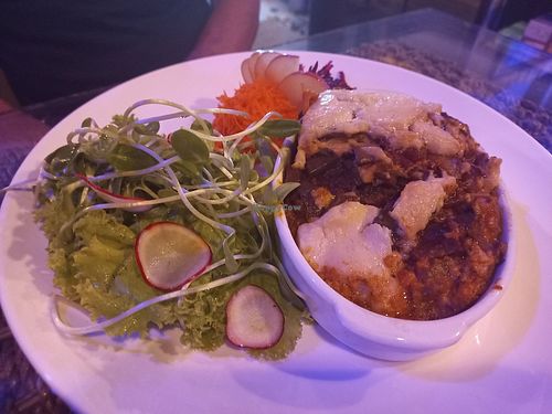 Lasagne at Street Vegan House in Koh Phangan