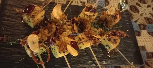 Tofu cubes at Street Vegan House in Koh Phangan