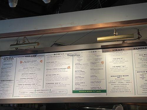 Menu Board  at Flower Child in Charlotte