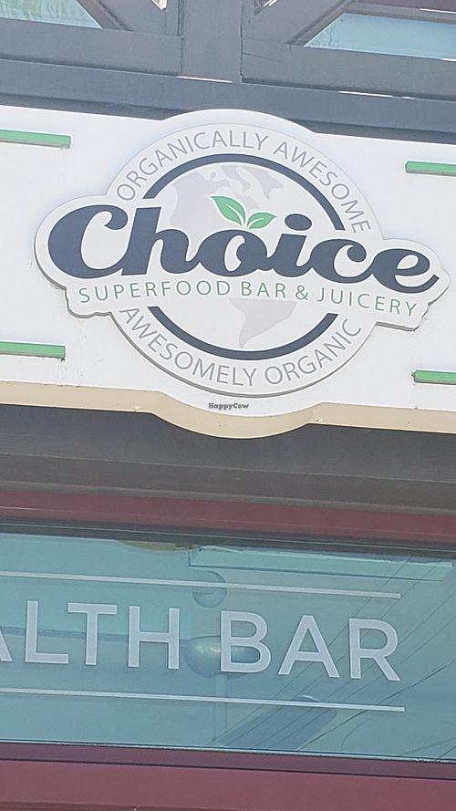 Organic Cafe and juicery at Choice Juicery in Encinitas