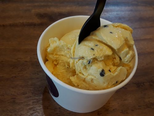 Vegan passion fruit at 7 Senses Gelato Studio in Chiang Mai