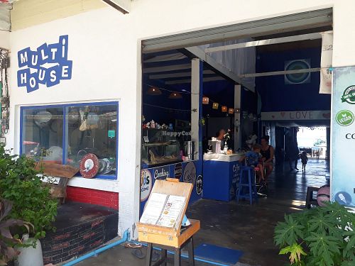 From outside at Multi House in Koh Phangan