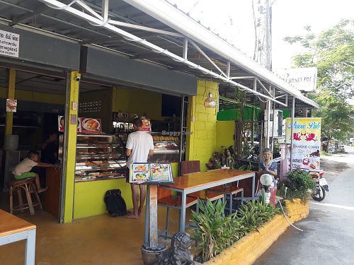 Outside at Cocoa Phangan Cakes in Koh Phangan