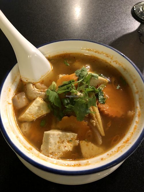 Tom Yum Soup at Thai Basil in Panama City