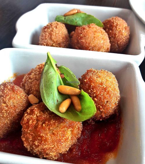 Veggieballs were very good.  at Arte de Tapas in Antequera