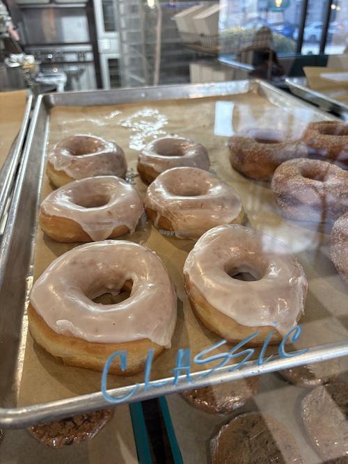 Classic glazed donutt at Angelhearts Donuts in Ithaca