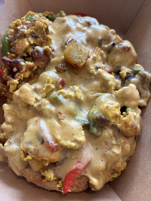 Breakfast skillet at Angelhearts Donuts in Ithaca