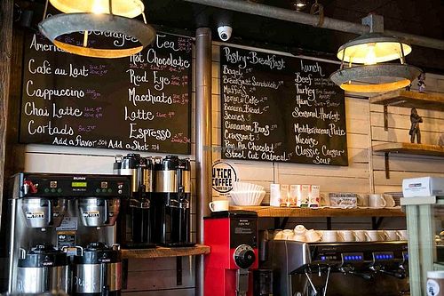 Inside is SO CUTE at HipStir Cafe in Oneida