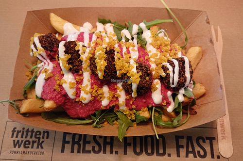 Pink Persia Poutine at Frittenwerk - Bilk in Dusseldorf