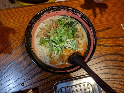 Vegan tantanmen. Uses soymilk. Tastes fairly standard. at Fukutora in Yamanochi