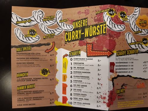 The menu at Scharfrichter in Bremen