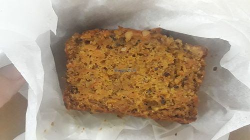 Vegan carrot cake at Greedy Beast in Chiang Mai