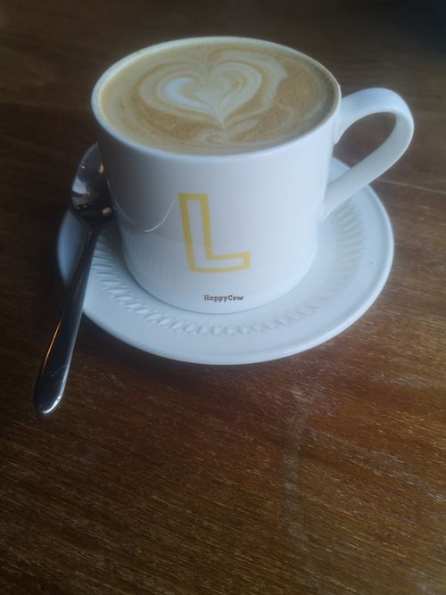 Large latte at Greens & Co in Galway