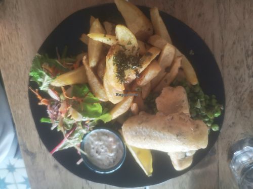 Tofish and chips at Greens & Co in Galway