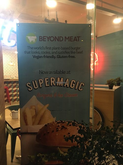 beyond meat info at Supermagic Burgers in Boracay