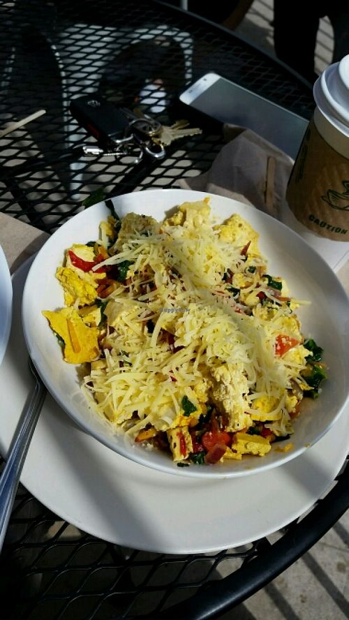 tofu scramble at Natural Sisters Cafe in Joshua Tree