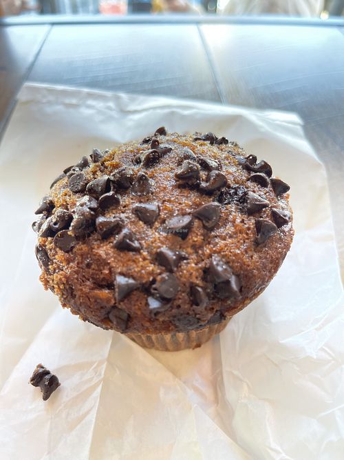 Chocolate muffin #Veganuary at Natural Sisters Cafe in Joshua Tree