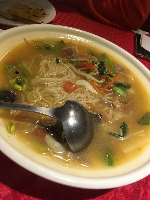 noodles soup at Wu Shang Vegetarian in Nanjing