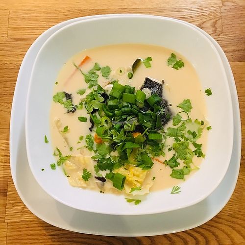 Tom kha soup at Élelem Etterem in Budapest