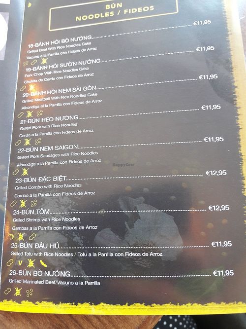 Tofu with noodles. at Pho Saigon in Benalmadena