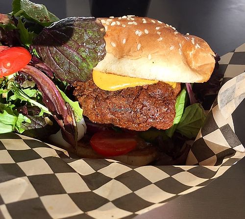 The burger at Gay4U - Pop Up in Portland