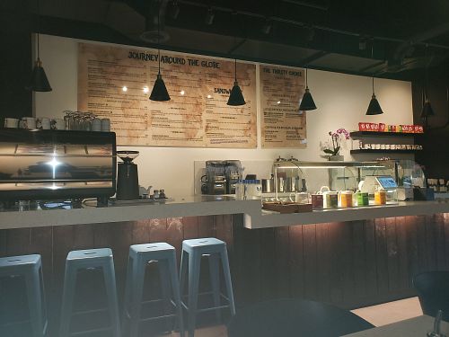 Ready to read menu at The Vegan Choice in Miami