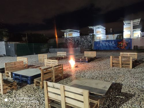 Lovely Yard at Bish Bosh Kitchen in Dublin