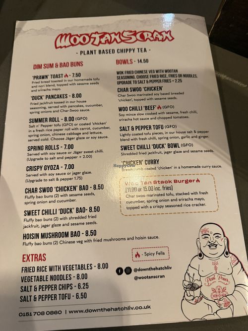 menu  at Woo Tan Scran - Cloud Kitchen in Liverpool